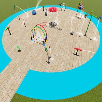 splash area size design-300sqm