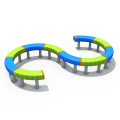 S-shaped single-log bridge